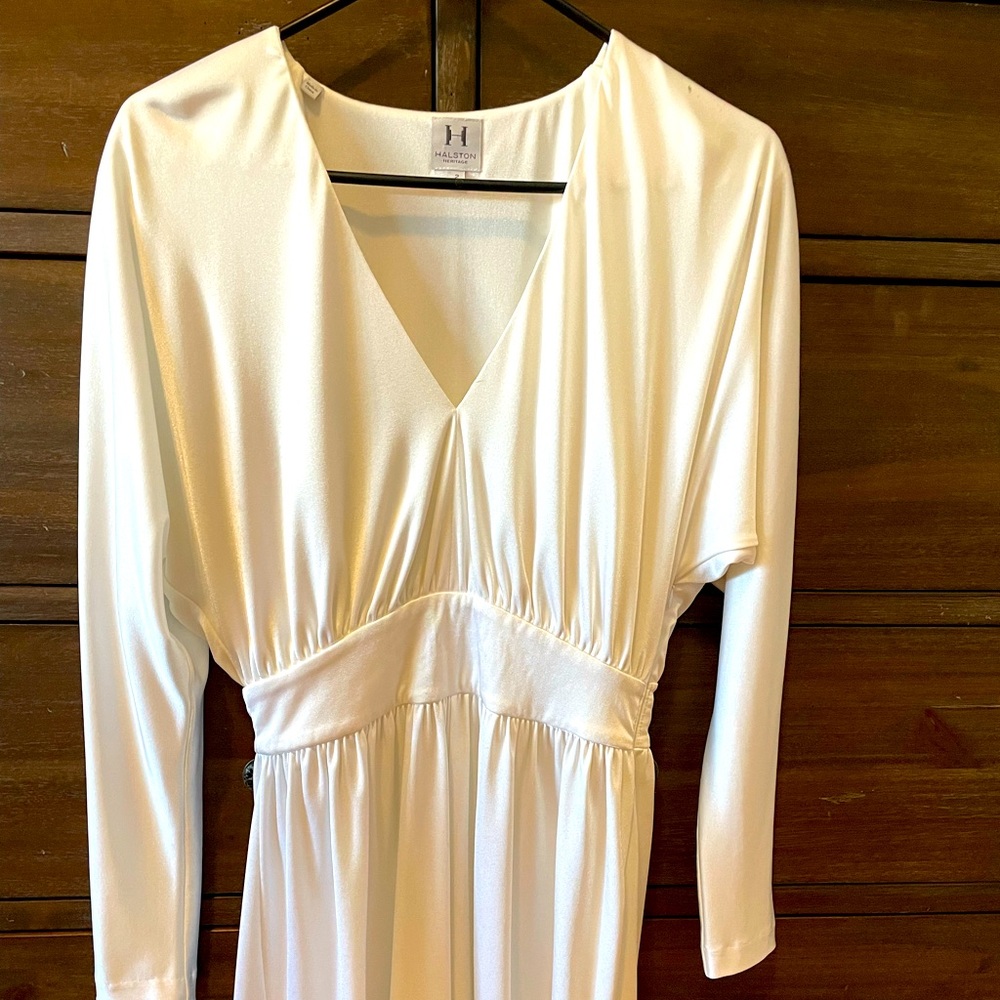 Halston Heritage white dress